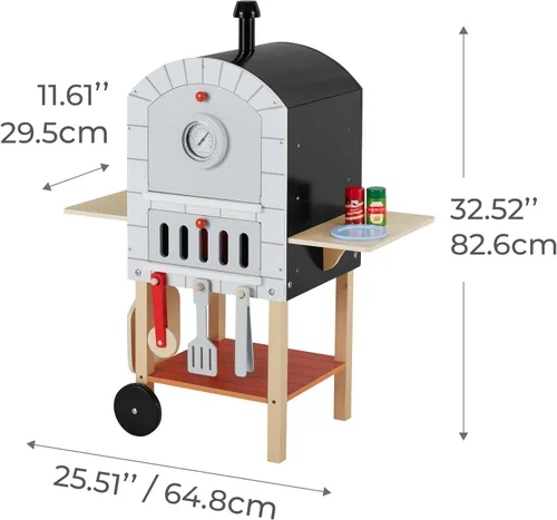 Vista 7 de Teamson Kids - Horno de pizza para exteriores My Little Helper