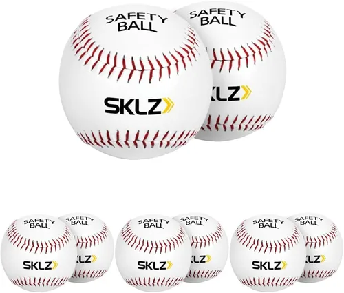 Vista 4 de SKLZ Pelotas de béisbol de seguridad acolchadas suaves, paquete de 2