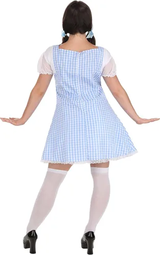 Vista 2 de DreamgirlVestido azul guinga para mujer