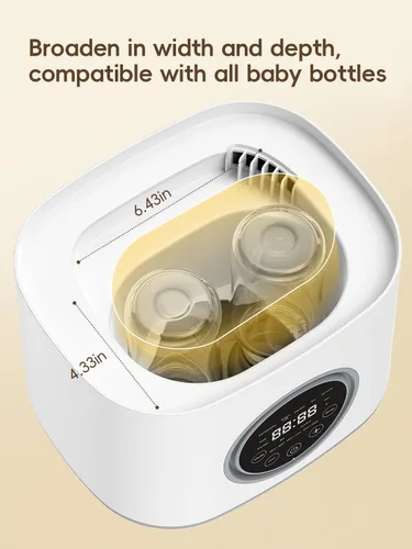 Vista 9 de Feilizbebe Esterilizador y Secador de Biberones Eléctrico de Vapor y Calentador, Almacenamiento de Biberones Estéril / Calentador de Biberones