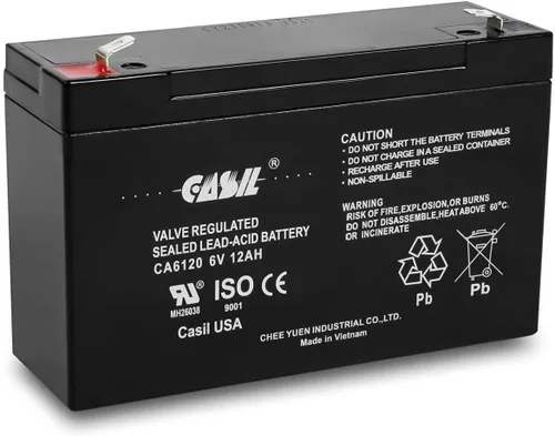 Vista 9 de Casil CA640 6v 4ah UPS batería para Lithonia ELB06042