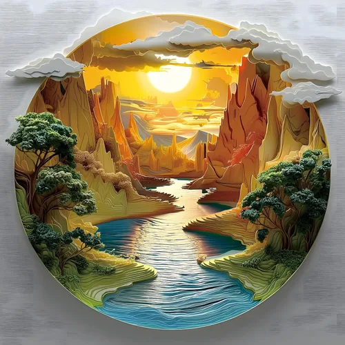 Vista 10 de Autumn Birds - Rompecabezas de 500 piezas para adultos, lindo paisaje natural de otoño, dibujos animados, pájaros bebés con sombreros de invierno