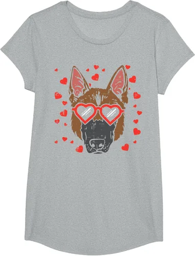 Vista 56 de Camiseta de regalo para perro con cara de pastor alemán, Negro, S