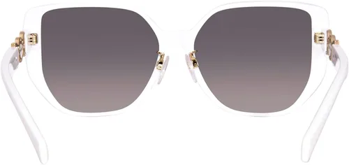 Vista 4 de Versace VE4449D 31411 - Gafas de sol para mujer, color blancogris, forma cuadrada, 2.283 in, Blanco
