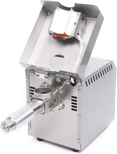 Vista 4 de Máquina de prensa de aceite de 110 V, máquina de aceite comercial resistente, extractor automático de aceite extractor de aceite frío y caliente