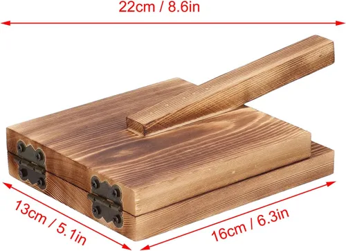 Vista 2 de Prensa, Prensa de madera, Multifctional Antideslizante Prensa, para Herramientas de Cocina Dumpling Tortilla