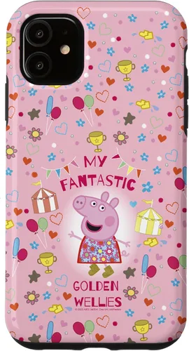 Vista 8 de Funda para iPhone 16 Peppa Pig My Fantastic Golden Wellies