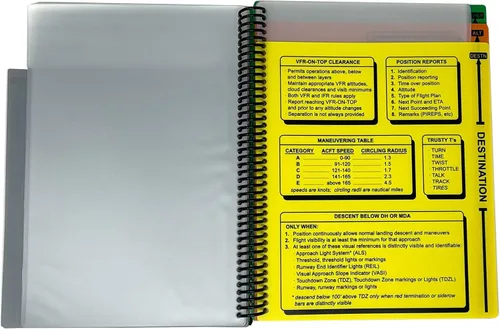 Vista 5 de ADVANCED PILOT PRODUCTS IFR - Carpeta de vuelo para instrumentos, planificador y organizador