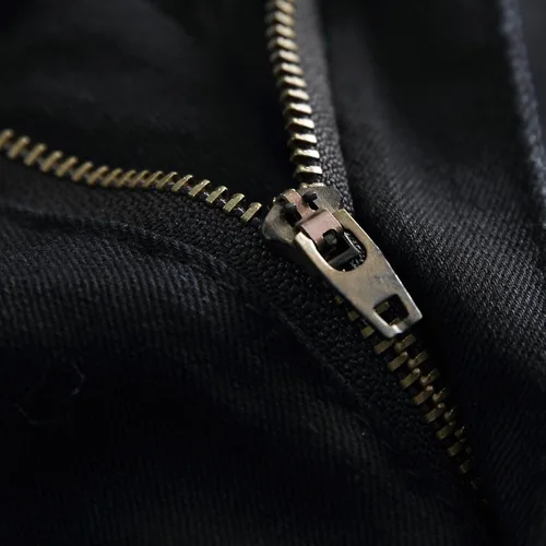 Vista 7 de Pantalones de mezclilla ajustados para hombre, rasgados, elásticos, desgastados, pierna cónica, desgastados, pantalones de mezclilla para hombre