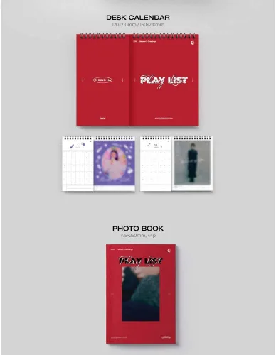 Vista 2 de KPOP CHUNGHA - Saludos de la temporada 2021, incluye caja de salida, calendario de escritorio, libro de fotos, funda especial, código secreto