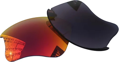 Vista 4 de Acefrog 4 pares de lentes de repuesto polarizadas para Oakley Flak Jacket XLJ OO9009, ajuste perfecto, inastillable, antiarañazos, paquete económico