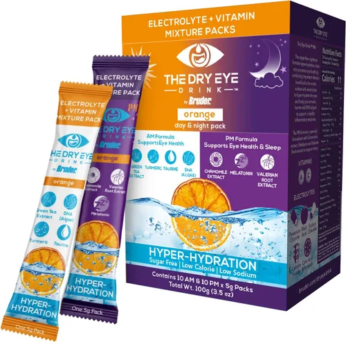 Vista 16 de l Hidratación definitiva para ojos secos l Paquetes de electrolitos en polvo sin azúcar l Mezclado con vitaminas, té verde, cúrcuma, taurina y DHA l