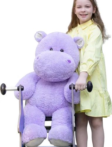 Vista 20 de BENINY Juguete de Peluche Grande de Ajolote Azul, Animal de Peluche Gigante de Ajolote de 39", Juguetes Grandes Regalo para Niñas Niños, Almohada