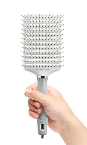 Vista 3 de Olivia Garden Cepillo de pelo Ceramic + Ion XL Pro Paddle Plateado