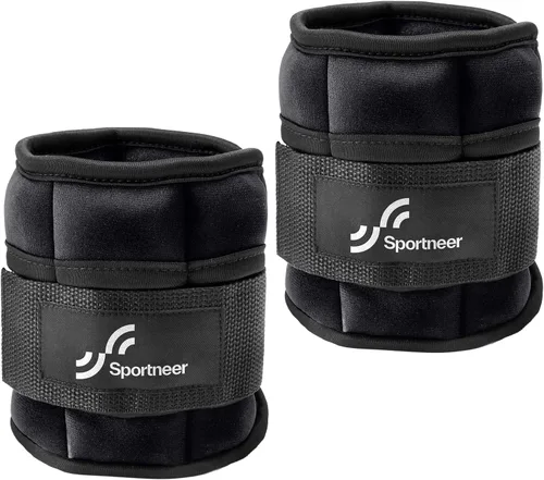 Vista 9 de Sportneer Adjustable Ankle/Wrist Weights for Men Women Kids, Weighted Leg & Cuff Strength Training for Yoga Walking Running Aerobics Gym Fitness