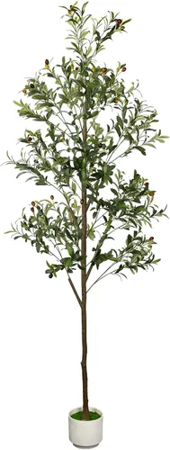 Vista 11 de Árbol de olivo artificial de 5.5 pies de planta decorativa