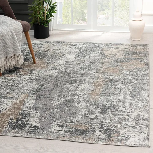 Vista 10 de LUXE WEAVERS Colección Euston 7679 - Alfombra de área abstracta azul de 2 x 7 pies
