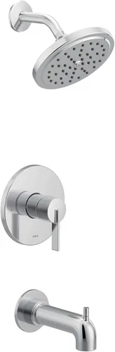 Vista 9 de Moen UT2263EPBG CIA Collection M-CORE 2-Series Eco Performance - Kit de molduras para bañera y ducha con 1 mango, requiere válvula, oro cepillado