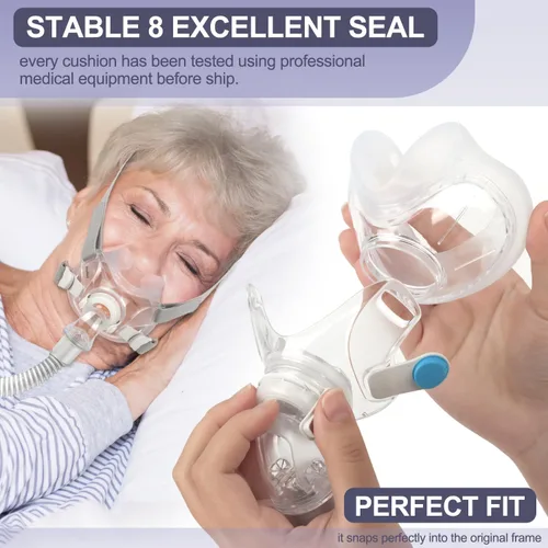 Vista 3 de Almohadillas de repuesto para mascarilla AirFit F30 de tamaño mediano - 2 paquetes de almohadillas de confort optimizado y sello seguro, compatibles