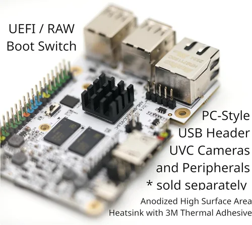 Vista 4 de Libre Computer Batata Sola Placa de Computadora ARM SBC AML-S905X-CC-V2 2GB Alternativa a la PC Pi