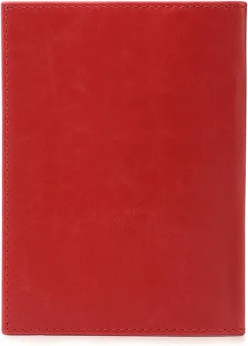 Vista 7 de Otto Angelino - Cartera de piel para pasaporte con bloqueo RFID unisex rojo talla única