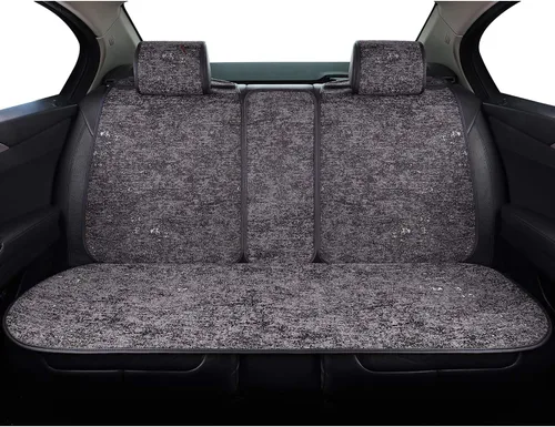 Vista 2 de Fundas de asiento de coche para 5 asientos, juego completo de cojín, ajuste universal para Toyota Dodge BMW, Nissan, Honda, Jeep, todos los sedán