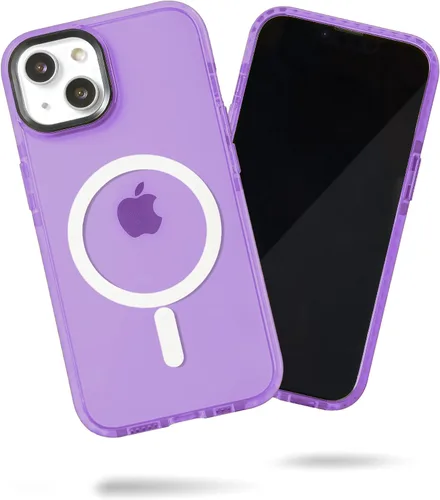 Vista 26 de SteepLab Funda de barrera para iPhone 13, protección de 360 grados que absorbe impactos con bisel elevado y colores llamativos (cielo azul brillante)