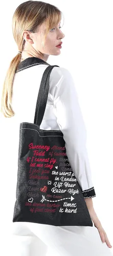 Vista 6 de Sweeney Todd Bolso de mano Sweeney Todd Musical Tote Sweeney Todd Merch Merch Sweeney Todd Cita