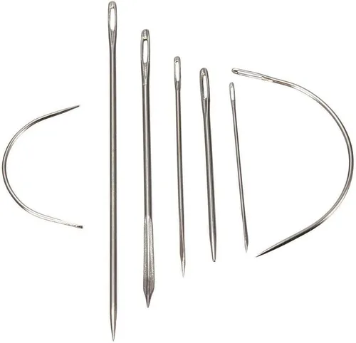 Vista 7 de Vitoki Kit de reparación de tapicería, paquete de 29 agujas de coser a mano, hilo de lona y agujas, cinta métrica, agujas de costura de ojos grandes