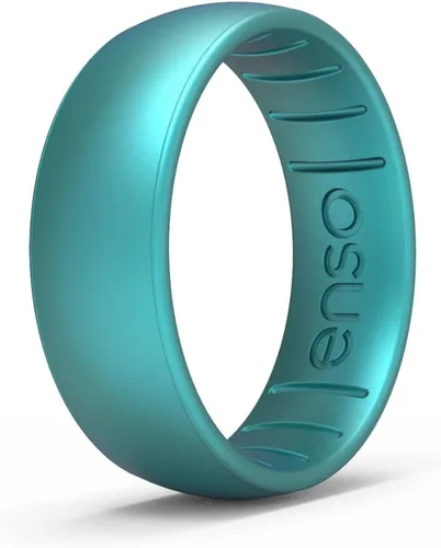 Vista 6 de Enso Rings - Anillo de silicona Classic Elements Fabricado en los Estados Unidos Cómodo, transpirable y seguro