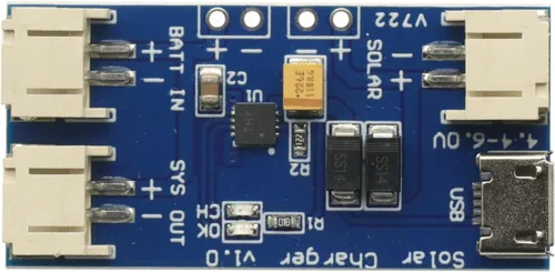 Vista 6 de 3 unids 500 Ma mini cargador solar Lipo Junta CN3065 batería de litio chip de carga DIY módulo de carga al aire libre