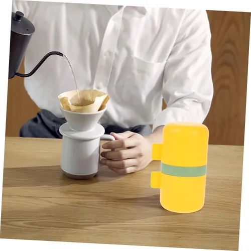 Vista 4 de SHOWERORO Molinillo de café portátil con manivela para acampar al aire libre, herramienta de molienda manual con ajustes de precisión, diseño