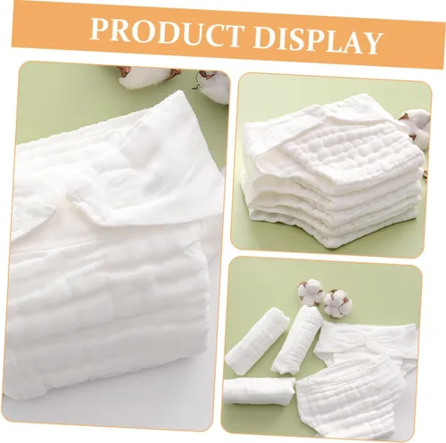 Vista 8 de Pañales lavables para recién nacidos, protectores de pañales de natación, pañales reutilizables para pañales, pañales de tela para escupir, pañales