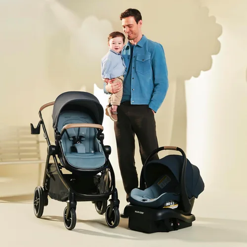 Vista 17 de Maxi-Cosi Zelia Pro - Sistema de viaje 5 en 1 con asiento de automóvil Mico Pro y cochecito de bebé, asiento reversible, ruedas grandes, mango