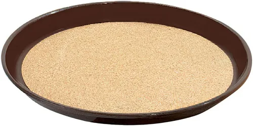 Vista 4 de G.E.T. NS-1014-BR Bandeja rectangular antideslizante de plástico sin BPA, de 10 x 14 pulgadas, color marrón