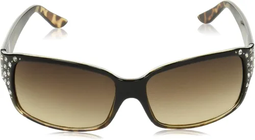 Vista 2 de Southpole Women's 1014sp Rhinestone Uv400 Protective Rectangular Sunglasses. Cool Gifts for Her, 60 Mm