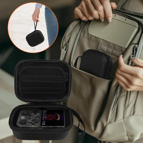 Vista 4 de BliFulde Carrying Case for RG353V/ RG353VS Handheld Game Console, Custom-Insert Handheld Emulator Retro Game Holder Organizer, Portable Game Player