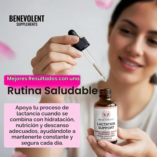 Vista 9 de Benevolent - Gotas líquidas de apoyo a la lactancia prémium para madres