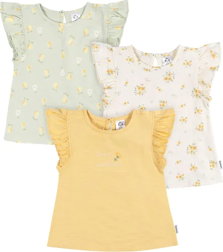 Vista 13 de Gerber Paquete de 3 camisetas de manga corta para bebé niña Flor
