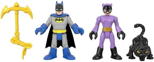 Vista 4 de Fisher-Price Imaginext DC Super Friends Batman & Catwoman - Juego de figuras para niños preescolares de 3 a 8 años