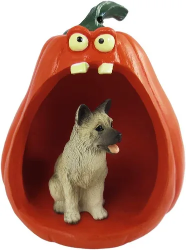 Vista 41 de Conversation Concepts Figura de Corgi galés de Halloween y calabaza Welsh Corgi Pembroke