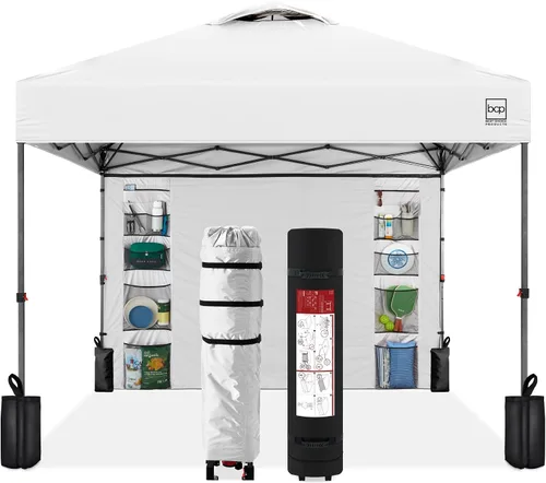 Vista 54 de Best Choice Products Carpa Toldo Desplegable de 10x10 pies para Instalación de 1 Persona, Refugio Portátil Instantáneo con Botón de 1 Toque