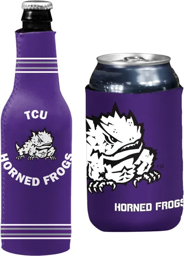 Vista 96 de College Team Color Logo Can & Bottle Holder Insulator Beverage Cooler Set