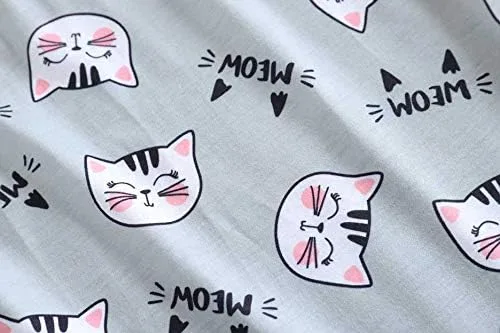 Vista 7 de Ventelan piyama con rayas para mujer, de manga larga con estampa de un adorable oso panda