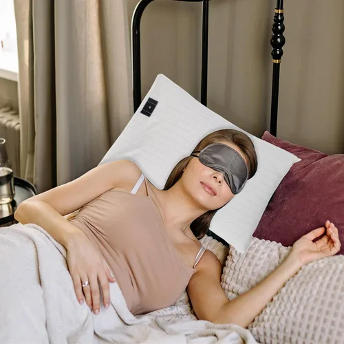 Vista 5 de 2 fundas de almohada de 20 x 30 pulgadas con cable de conexión a tierra, funda de almohada de algodón suave y cómoda, reduce la inflamación