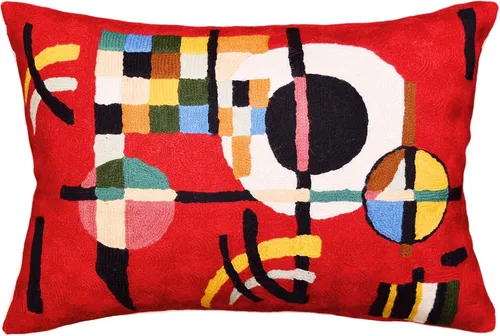 Vista 10 de Funda de almohada lumbar Hundertwasser biomorfo, funda de almohada abstracta moderna para sofá, casa de campo, para silla de exterior, cojines
