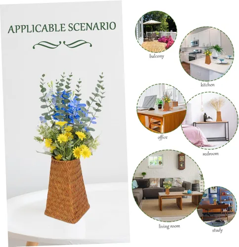 Vista 6 de STOBOK Soporte decorativo para bolígrafo de almacenamiento, florero, creativo, organizador de plumas, estilo europeo, vida acogedora