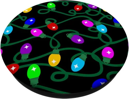 Vista 2 de Mi color favorito es la luz de Navidad - Luces de árbol de Navidad PopSockets intercambiables PopGrip