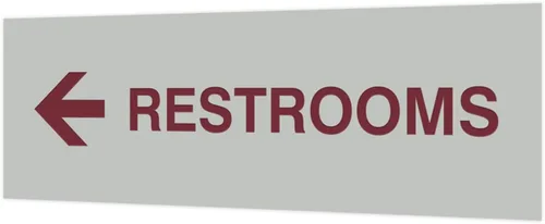 Vista 40 de Signs ByLITA Basic Restrooms - Letrero direccional para pared o puerta (negro), pequeño (paquete de 1)