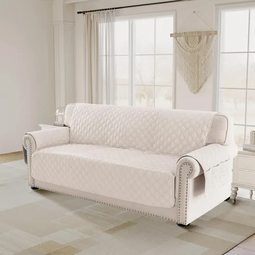 Vista 22 de Funda para Silla Cubierta para Silla Resistente al Agua Cubierta para Sofá Cubierta para Silla Lavable Respaldo de Goma Antideslizante Protector